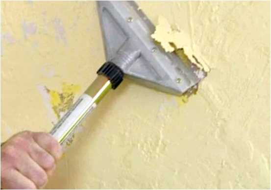 Как очистить стену от краски и шпаклевки