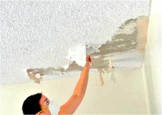 Как убрать неровности на потолке